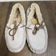 UGG Dakota Moccasin Slippers Womens 8 Pink S/N 5612