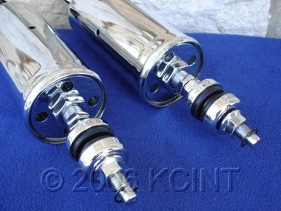 FOR HARLEY SOFTAIL HERITAGE FATBOY DEUCE CHROME SHOCKS 2000-2022 FXST - Image 2 of 4