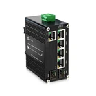 Industrial Gigabit PoE IN PD Switch 802.3bt PoE Passthrough Switch 5×RJ45+2×SFP
