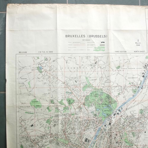 WW2 1944 SECRET BRITISH ARMY MAP 1/12500 BRUSSELS NORTH BELGIUM ISTD RAF D-DAY - Picture 15 of 24