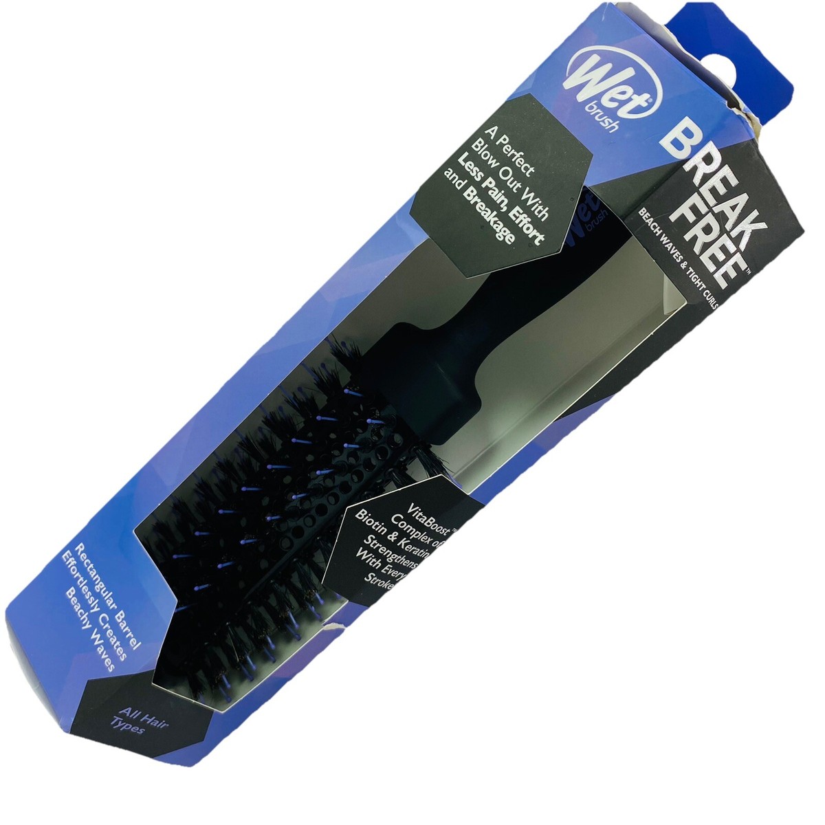 Wet Brush Break Free Rectangular Barrel Creates Beachy Waves Friz