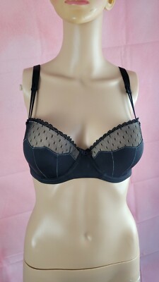 ADORE ME Women's Black    Padded Bra Sz 34D Push up