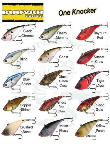 Boom Head Esca Da Pesca Booyah One Knocker Da 1/2 Oz - Senza Labbra, Per Bass E Acqua Dolce, Colore A Scelta Esca Da Pesca Freshwater - Foto 7