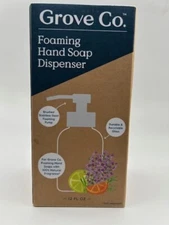 Grove Co. Reusable Foaming Hand Soap Glass Dispenser 12 Fl Oz