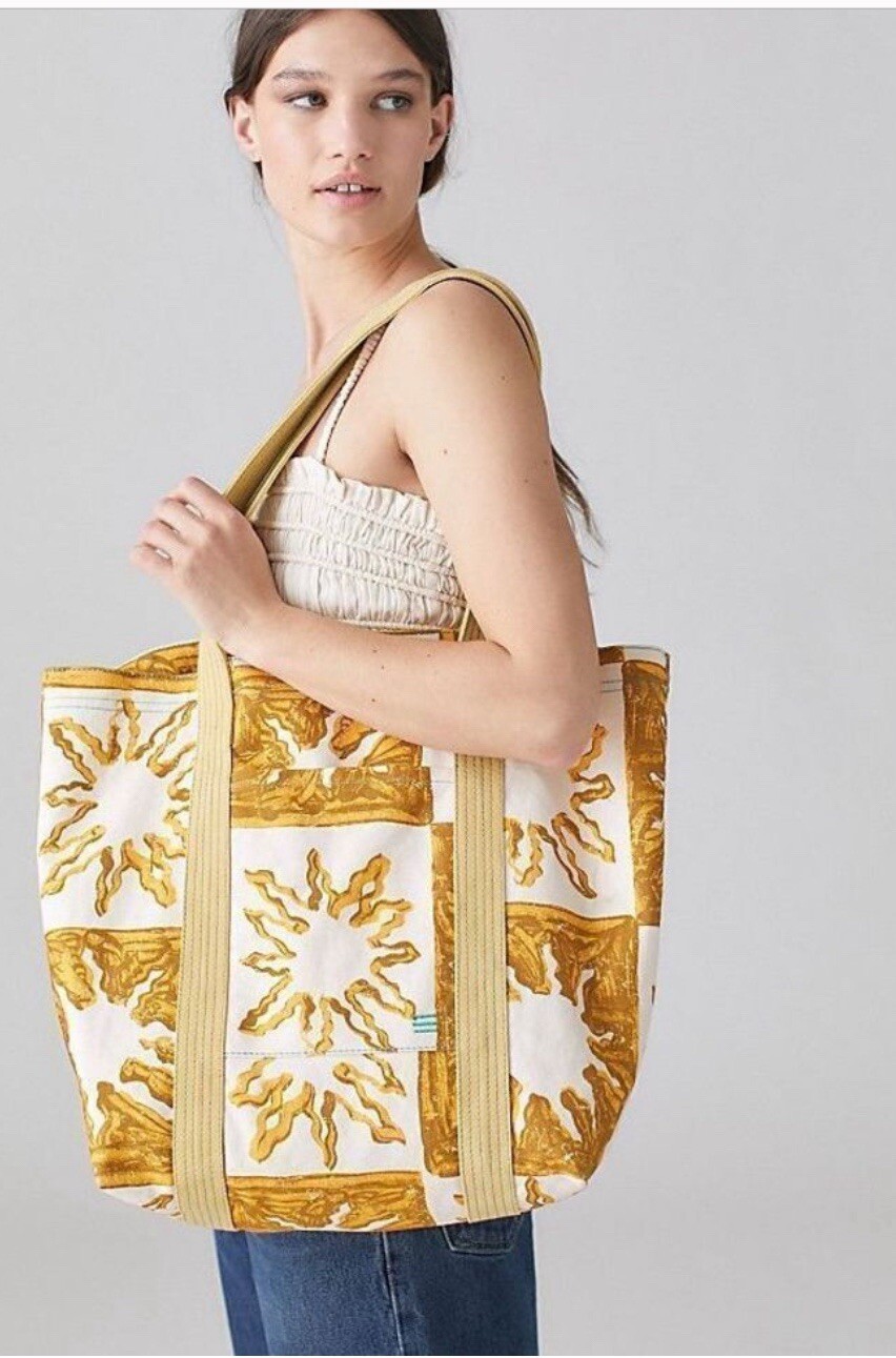 Urban Outfitters Stylish Large Printed Canvas Tote Bag