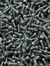 100 Pcs 5-40 x 1/4" Length Fillister Head Stainless Steel Slotted Machine Screw