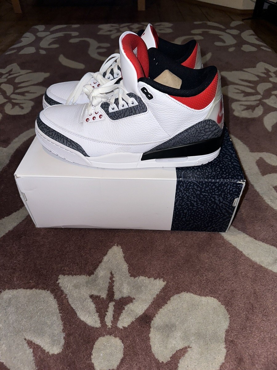 Size UK 11 Nike Air Jordan Retro Denim SE Fire Red (2020