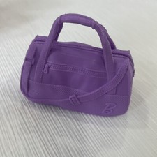 Barbie Doll Accessory Replacement PURPLE Yoga Fitness Gym Duffel Tote Bag