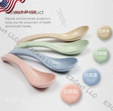 2pcs 4 set Soup Spoon Kids Coffee Spoon Dessert Scoop Dinnerwar New