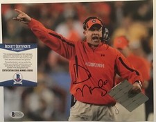GUS MALZAHN SIGNED AUBURN TIGERS 8x10 PHOTO BECKETT BAS COA D32921