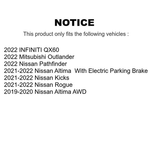 Ceramic Disc Brake Pads Rear TEC-2200 For Nissan Altima INFINITI Mitsubishi QX60 - Picture 2 of 11