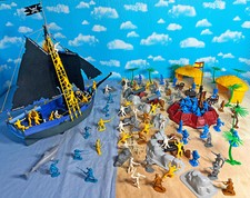 Deluxe Pirate Playset - 54mm Plastic Toy Soldiers