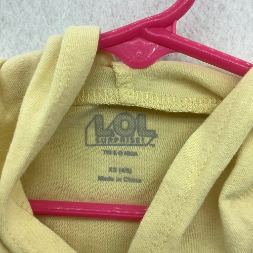 LOL Surprise! Girls' Hooded Top Cute Graphic Tee Shirt Yellow XS - Picture 6 of 8