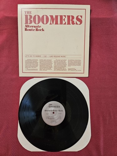 SIGNED BY 4 MEMBERS The Boomers Route Rock LP 80's Garage Band Record EX/NM-