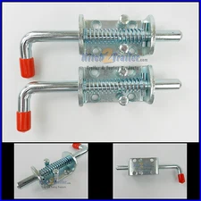 (2) Trailer Spring Latches 1/2" Zinc door gate Utility fence heavy duty trailer 