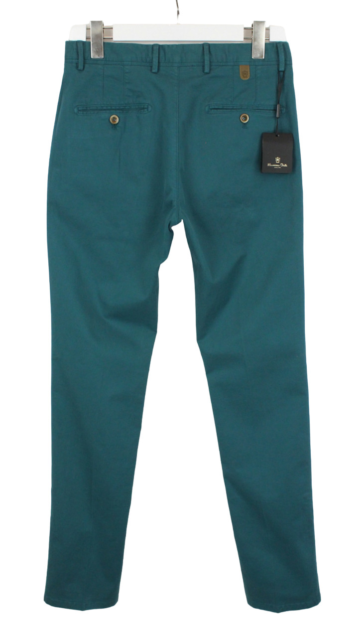 MASSIMO DUTTI 0008 Slim Fit Trousers Men's US 30 Chino Zip Fly thumbnail 2