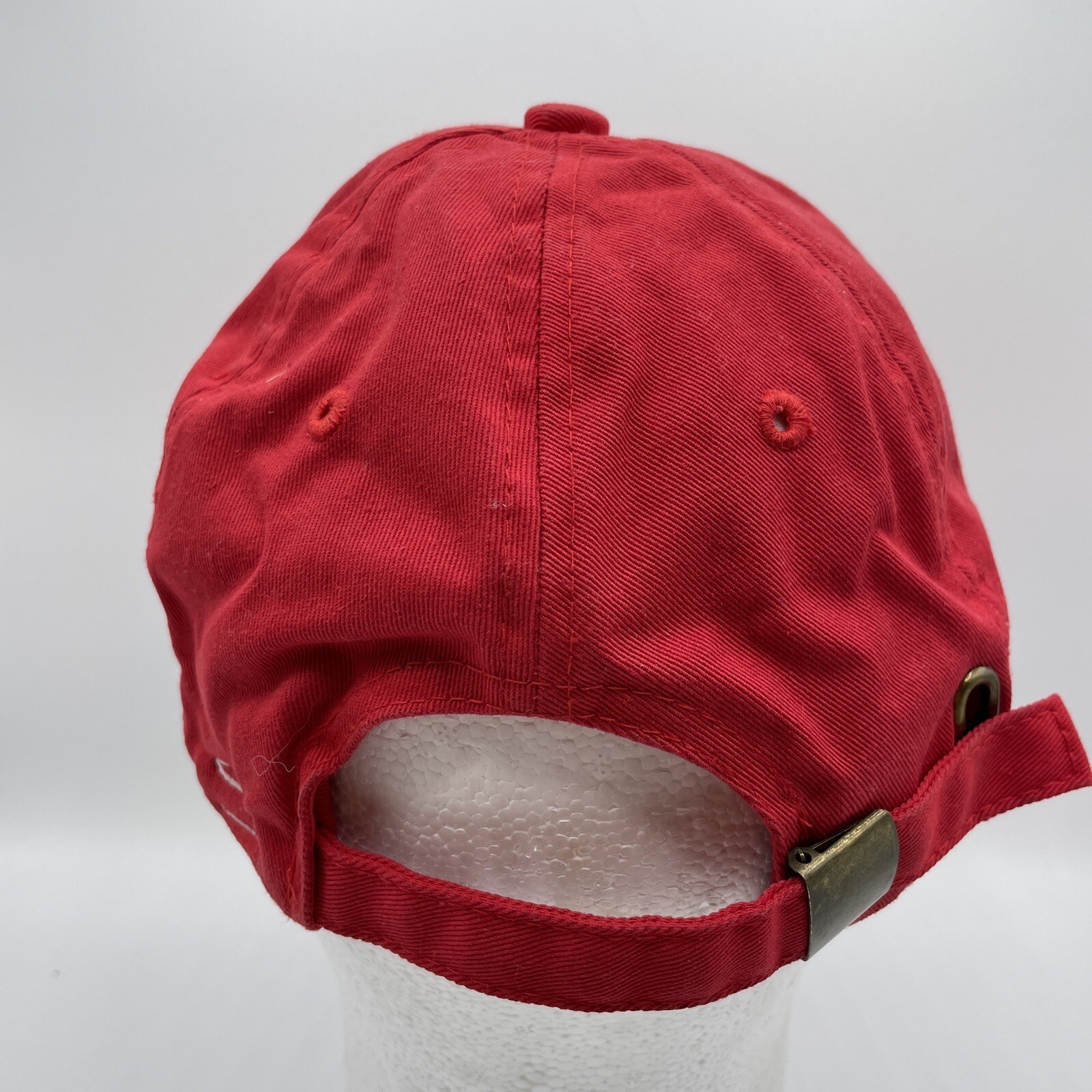 Solid  Hat Adult Adjustable Strapback Red Basebal… - image 5