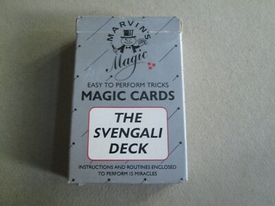 Marvin's Magic Svengali Deck Kunststoffbeschichtete Spielkarten unbenutzt Pack Deck