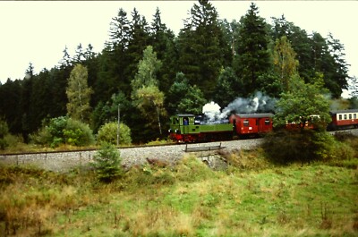 Eisenbahn Dia Wochenende im Selketal 1. und 2.10.94 Vor Harzgerode Mallet 11