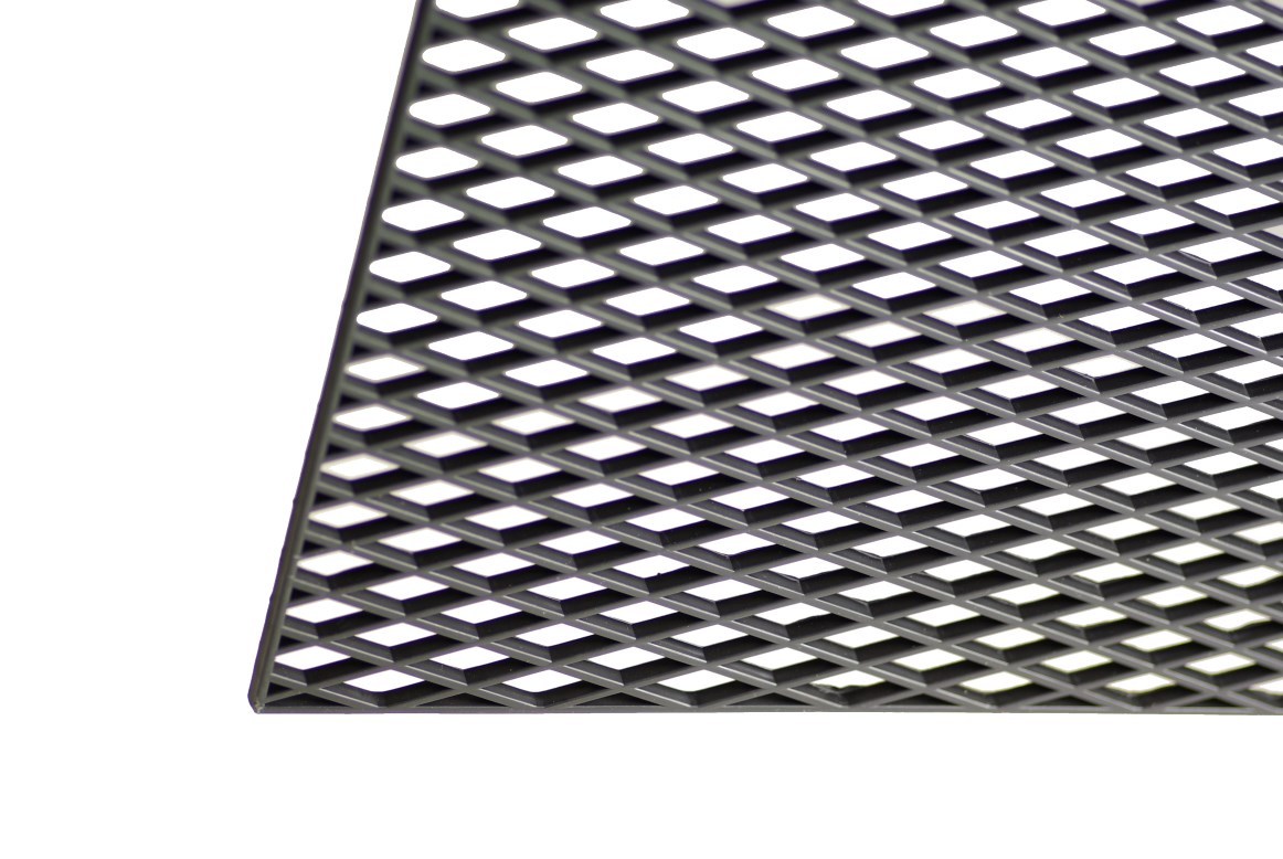 16" X 47" UNIVERSAL BLACK THICK ABS DIAMOND MESH for CUSTOM GRILLE or BUMPER 