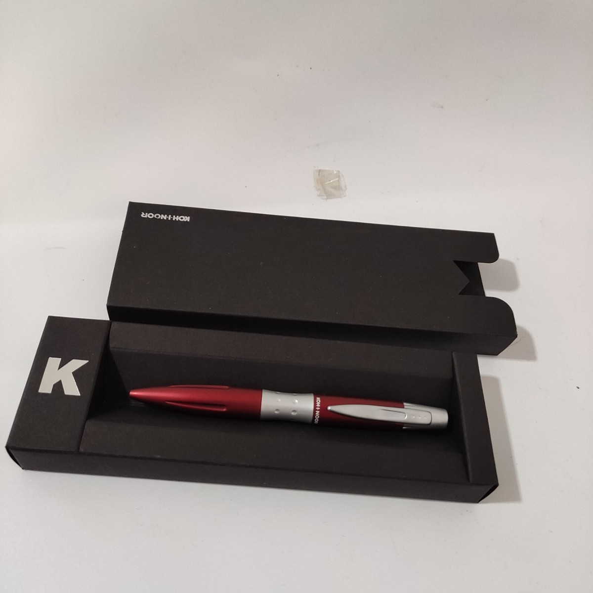 KOH I NOOR Set di 2 gomme a scomparsa, colore: arancione/giallo, lunghezza 12,5 cm, confezione da 5 gommini di ricambio