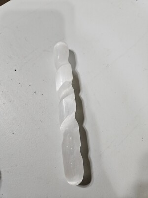  Selenite Crystal Wand Spiral Pointer