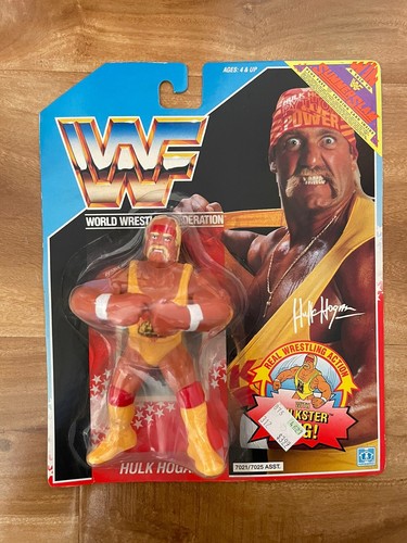 Vintage 1990 Hasbro WWF Hulk Hogan MOC Series 2 Fi...