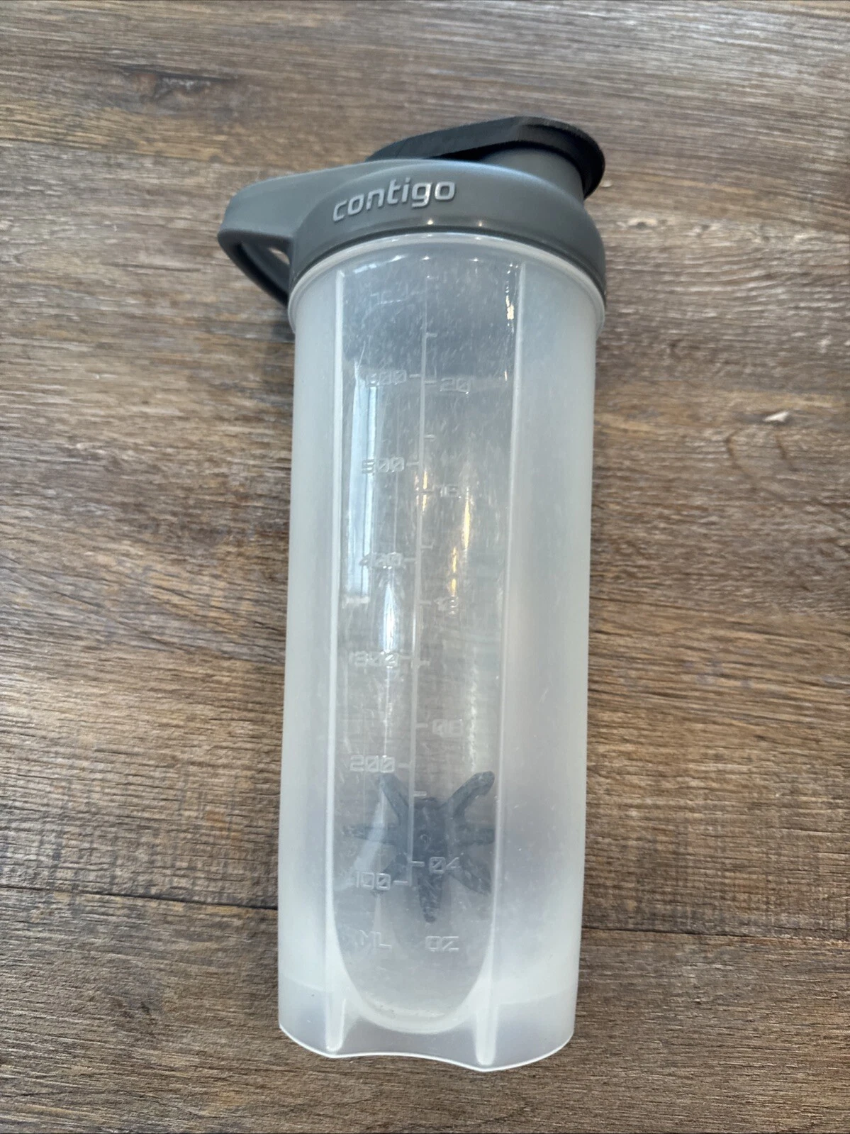 SHAKER/MIXER BOTTLE- WITH WISK-CONTIGO -PROTEIN SHAKE-BPA FREE-GREY LID-CLEAR
Opens in a new window