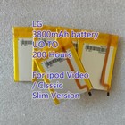 5pcs 3800mAh Battery Upgrade replacement for iPod Classic 6 7 Video 5 5.5 Thin