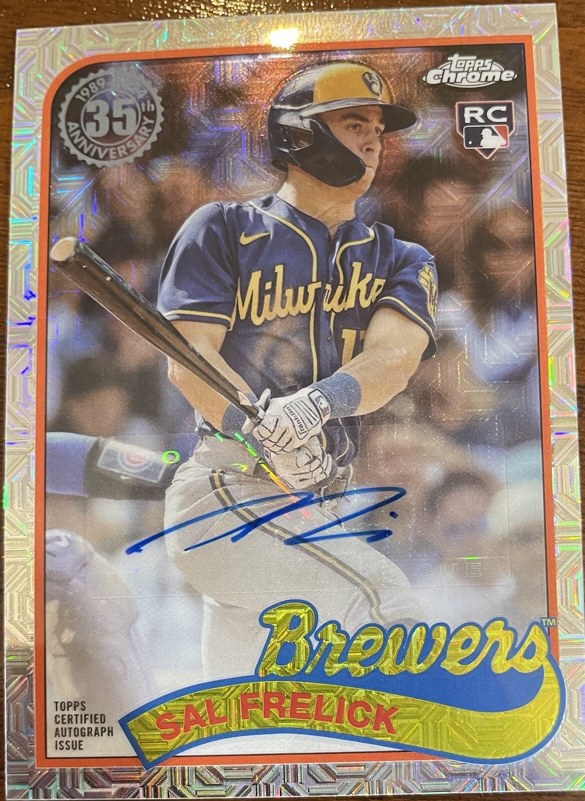 2024 Topps Series 1 SAL FRELICK 1989 BASEBALL CHROME SILVER PACK AUTO /299 RC