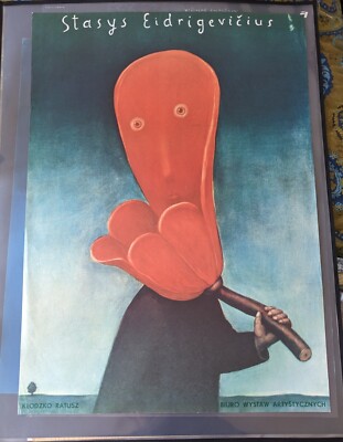 Stasys 50 - Stasys Eidrigevičius Stasys Eidrigevicius Polish art Exhibition Poster 1990s | eBay