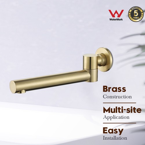 Decaura Bathroom Tap Bath Elbow Spout Wall Water Basin Bathtub Shower Mixer Taps - Picture 115 of 143