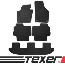 Fussmatten für Seat Alhambra II 7-Sitzer Bj. 2010- Anthrazit / Graphit Textil