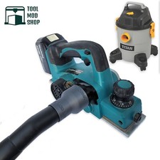 Titan TTB774 Hoover Hose Vacuum Adaptor for Makita DKP180 18v Planer
