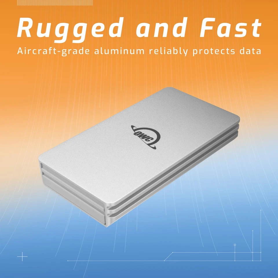 OWC 1TB Envoy USB-C Thunderbolt Bus Powered 10G/s Aluminum External SSD Drive - Image 2 of 4