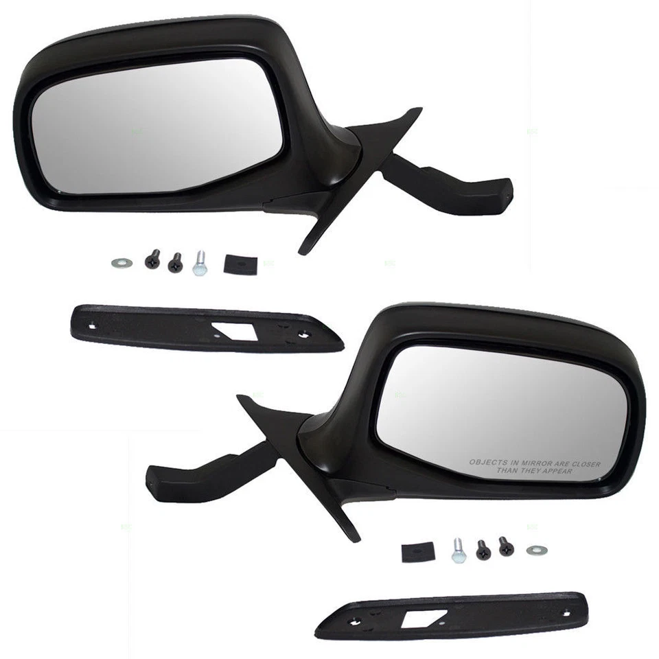Nuevo juego de espejos retrovisores manuales laterales para conductor y pasajero para Ford F-150 Bronco 1992-1996 Foto 3 de 4