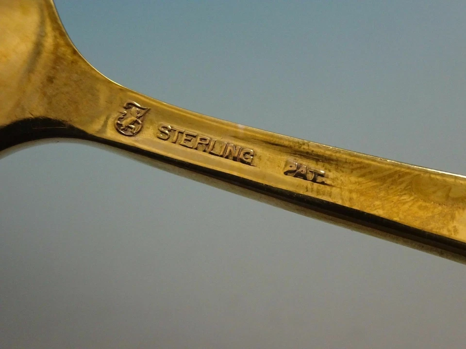 Encaje Antiguo Vermeil por Toalla Plata de Ley Tamaño Regular Lugar Ajuste(s) 4 piezas Oro Foto 4 de 4