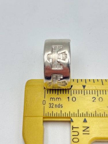 STERLING SILVER 925 BELL TRADING POST 10mm THUNDERBIRD BAND SIZE 6.5 RING 5.7g - Picture 6 of 12