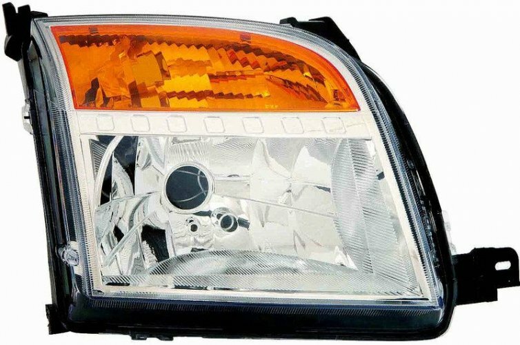Phare avant droit Ford Fusion 2005-2012 anti-jaunissement et faisceau large halogène