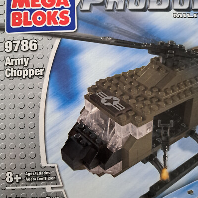 MEGA BLOKS 9786 Kampf Hubschrauber Military Bell uh 1 ? OVP BA Film lego passt