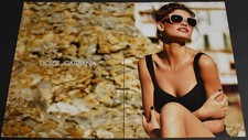 2012 Print Ad Sexy Fashion Brunette Lady Feminine Dolce Gabbana Black Dress ATSL