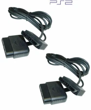 2x Playstation 2 PS2/ PS1 6 Feet Extension Cables (Bulk)
