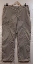 Columbia Men's Insect Blocker Lt. Khaki Hiking Pants 38x32 Drawstring Pant Legs