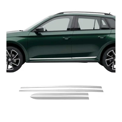 Garniture Baguette de porte latérale pour Skoda Kamiq 2019-2026 acier inox - Photo 1/4