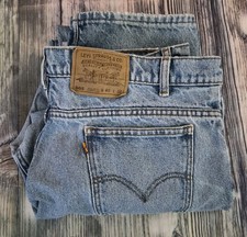 Vintage Levis 505 Jeans Orange Tab Denim Blue 40X32 Regular Fit Straight Leg