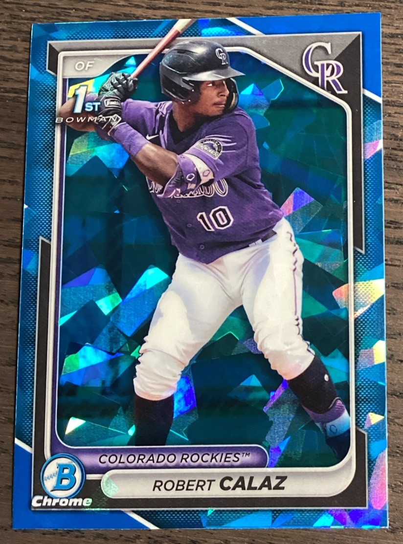 2024 Bowman Sapphire Robert Calaz Chrome 1st Bowman #BCP-131 Rockies