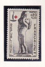🦬Timbre France N°1400 - Luxe ** - Enfant à la Grappe -  MNH** - 1963🦬
