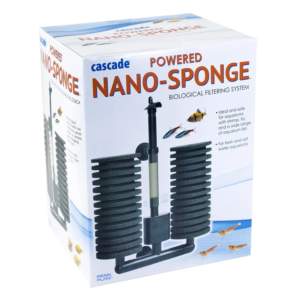 Cascade Powered Aquarium Nano Sponge Filter – Provides Mechanical and Biologi... - Image 2 of 4