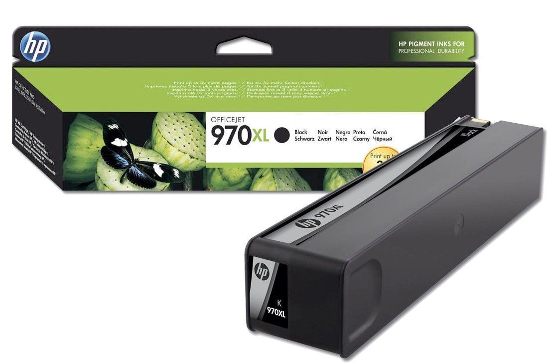 Cartouche d'encre noir HP 970XL grande capacité pour éviter les pannes au bureau
