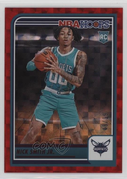 2023-24 Panini NBA Hoops Rookies Hyper Red 45/99 Nick Smith Jr #235 1a39